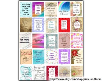 Motivational Printable Planner Stickers Digital Download - Fits Erin Condren Life Planner