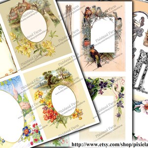 Frame Borders Vintage Clip Art Printable Digital Download