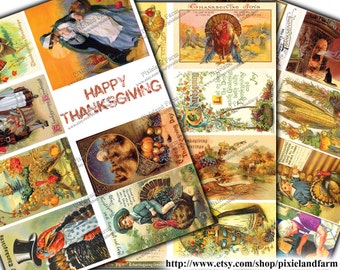 Thanksgiving Vintage Printable Digital Download
