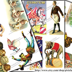 Vintage Circus  Printable Digital Download