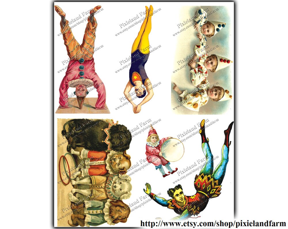 Vintage Circus Printable Digital Download - Etsy