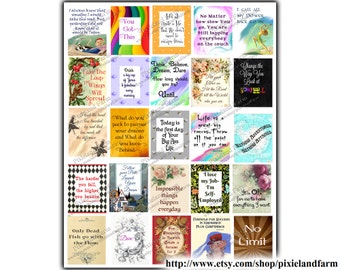 Motivational Printable Planner Stickers Digital Download - Fits Erin Condren Life Planner