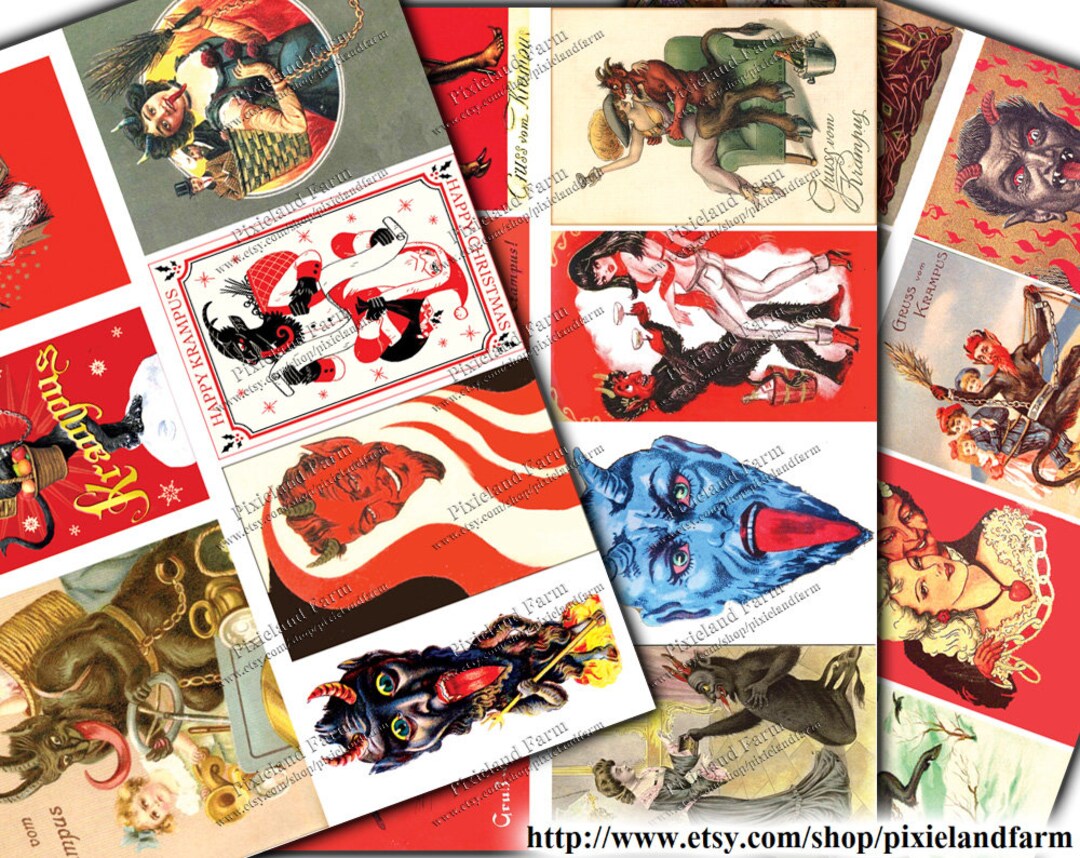 Krampus Vintage Printable Digital Download - Etsy