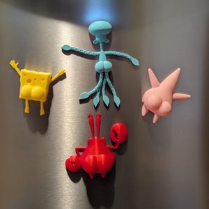 Aimants pour les fesses Éponge de mer et ses amis