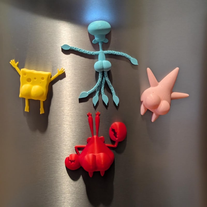 Sea Sponge and friends butt magnets