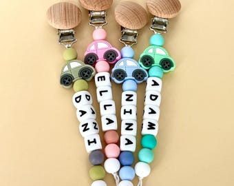 Personalized Pacifier Clip, Baby shower Gift, Custom Soother Clip, Newborn Gift, Baby Binky Clip, Custom Dummy clip, Pacifier Holder