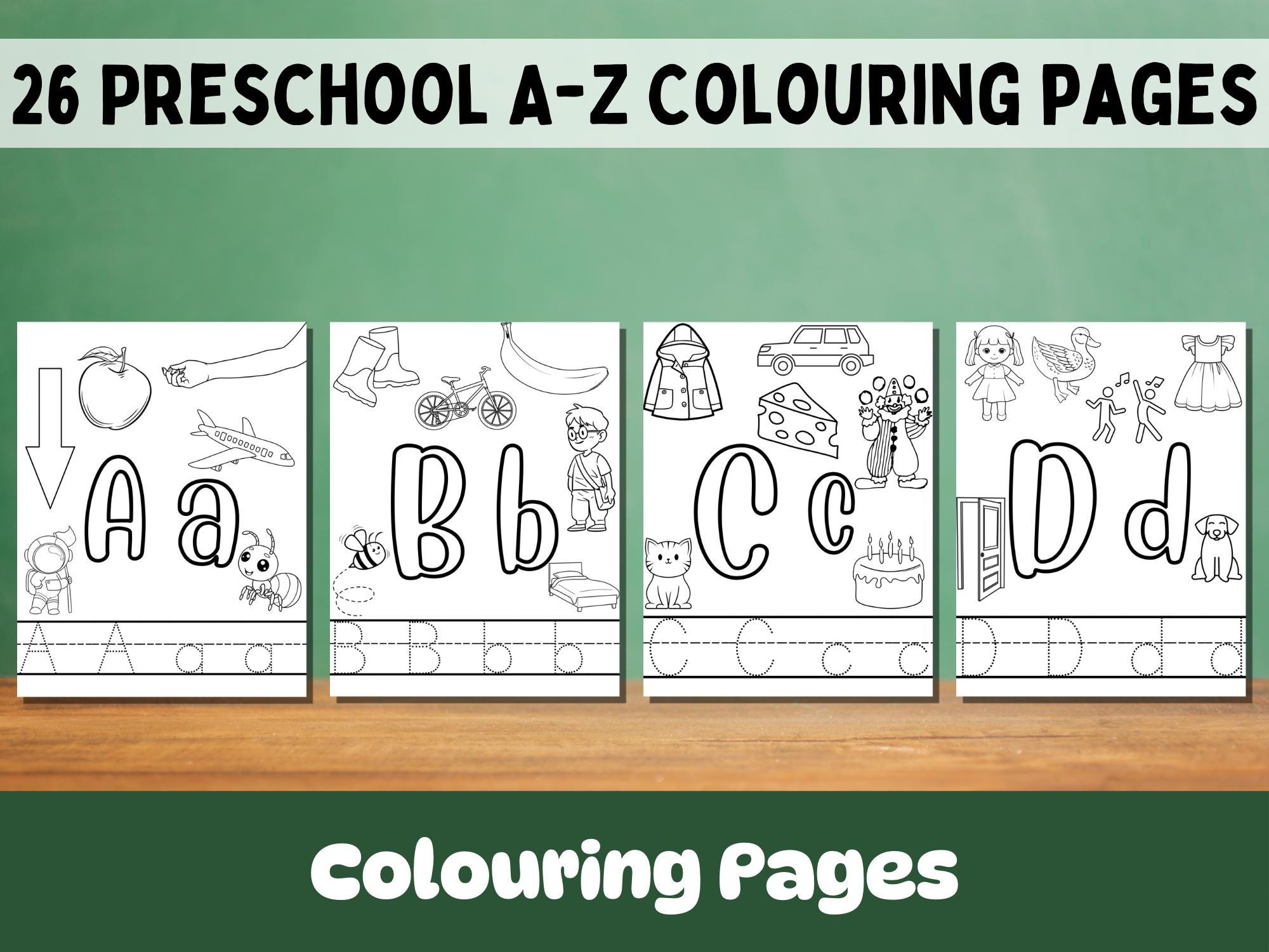 26 A Z Colouring Pages Alphabet Colouring Pages Preschool Colouring