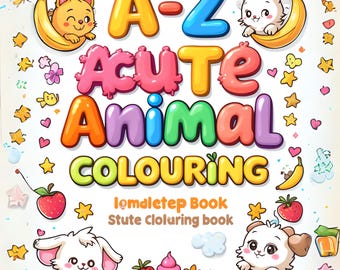 Animal Alphabet Coloring Book: A-Z