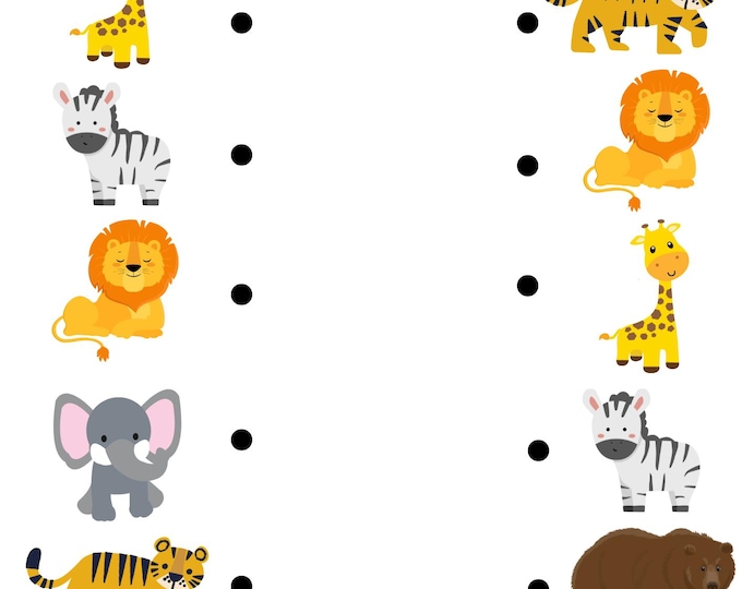 Tracing and Matching Activity Worksheets for Kids – 10 Fun Printable ...