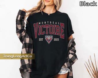 Montréal Victoire PWHL Vintage T-Shirt: Comfort Colors Unisex Tee