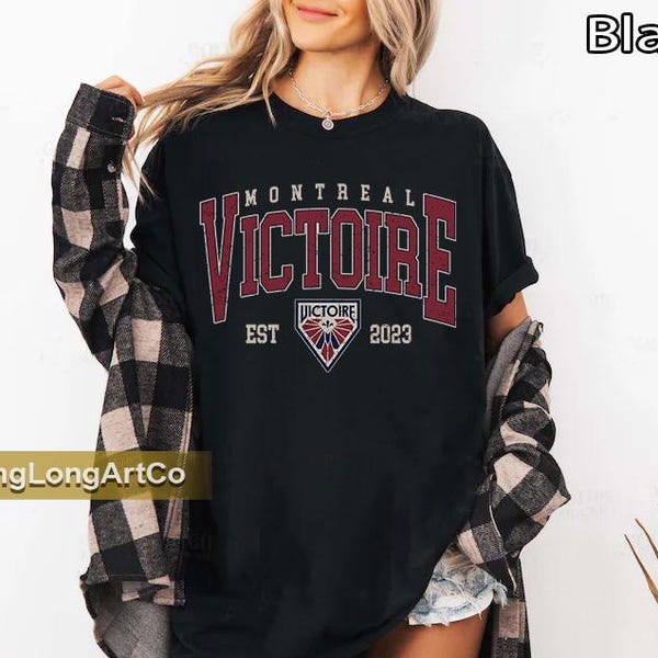 Camiseta vintage PWHL de Montreal Victoire: camiseta unisex con colores cómodos