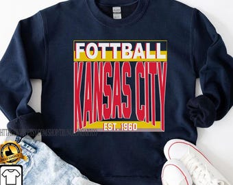 Kansas City Football Shirt, Trendy Kansas Football Fan Shirt, Gift For Her, Popular Kansas City Fan Tee, Kansas Game Day Tee