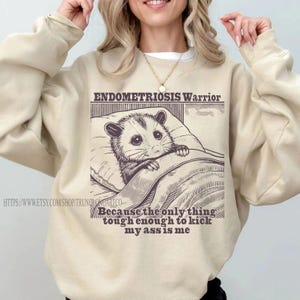 Endometriosis t-shirt/Sweatshirt | endometriosis awareness | pmdd | rare disease | hidden disability | invisible illness | flare day. image 1