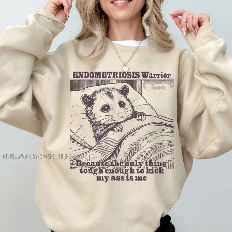 Endometriosis t-shirt/Sweatshirt | endometriosis awareness | pmdd | rare disease | hidden disability | invisible illness | flare day. image 1