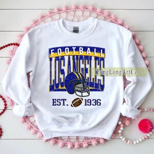 Vintage Los Angeles Football Sweatshirt, Los Angeles football shirt, Los Angeles Football Fan Tee, Los Angeles t-shirt, Game Day apparel