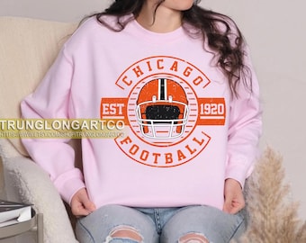 Chicago Football Sweatshirt,Chicago Game Day Shirt,Chicago Shirt,Sunday Football Shirt,Trendy Chicago Football Fan Shirt