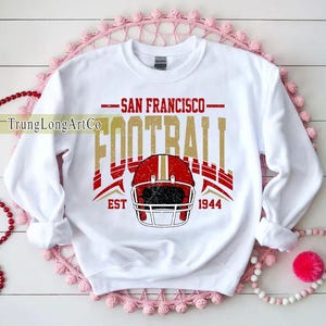 Vintage San Francisco Football Sweatshirt,San Francisco football shirt,San Francisco Football Fan Tee,San Francisco t-shirt,Game Day apparel