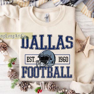 Sudadera de fútbol de Dallas, camiseta del día del partido de Dallas, camiseta de Dallas, camiseta de fútbol del domingo, camiseta de moda para fanáticos del fútbol de Dallas