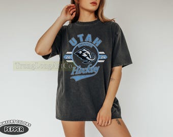 Comfort Colors® Utah Mammoth  Hockey T-Shirt, Game Day Mammoth Shirt, Soft Vintage Hockey T-Shirt