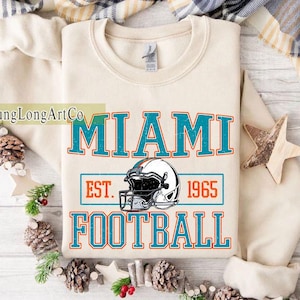 Miami Football Sweatshirt,Miami Game Day Shirt,Miami Shirt,Sunday Football Shirt,Trendy Miami Football Fan Shirt