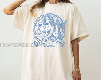 Golf van Mexico shirt Gulf Coast shirt historische Golf van Mexico Golfo de Mexico shirt cadeau voor Mexico liefhebber Golf van Mexico cadeau Crewneck Tee