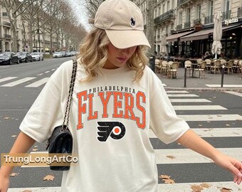 Philadelphia Flyers Comfort Colors 1717 T-Shirt, Vintage-Hockey-Grafik-T-Shirt, Philly-Hockey-Fan-Shirt, Geschenk für Hockeyfans am Spieltag