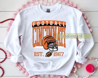 Vintage Cincinnati Football Sweatshirt, Cincinnati football shirt, Cincinnati Football Fan Tee, Cincinnati t-shirt, Game Day apparel