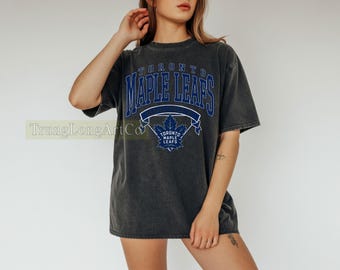 Comfort Colors® Toronto Maple Leafs Hockey T-Shirt, Game Day Maple Leafs Shirt, Soft Vintage Hockey T-Shirt