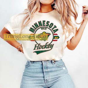 Vintage Minnesota Wild Sweatshirt Crewneck, Vintage Wild shirt, Minnesota Hockey Fan shirt, Hockey Tee, Wild Hockey Sweatshirt