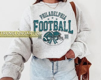 Vintage style Philadelphia Football sweatshirt,Football shirt, Philadelphia football Crewneck tshirt,Game day Football,American football tee