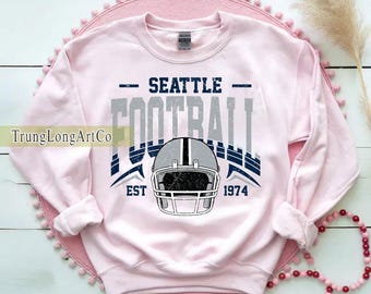 Sudadera vintage de Seattle Football, camiseta de Seattle Football, camiseta de fan de Seattle Football, camiseta de Seattle, ropa para el día del partido