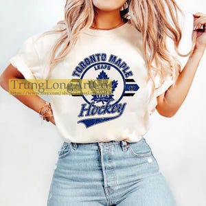 Toronto Maple Leafs Sweatshirt Rundhalsausschnitt, Vintage Maple Leafs Shirt, Toronto Hockey Fan Shirt, Hockey T-Shirt, Maple Leafs Sweatshirt