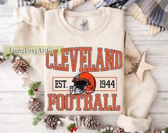 Cleveland Football Sweatshirt,Cleveland Game Day Shirt,Cleveland Shirt,Sunday Football Shirt,Trendy Cleveland Football Fan Shirt