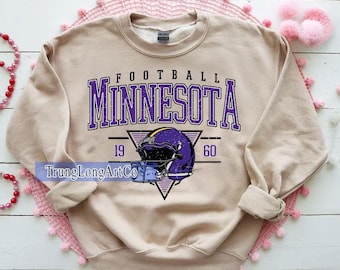 Felpa vintage da football del Minnesota, maglia da football del Minnesota, maglietta da tifoso del Minnesota, maglietta del Minnesota, abbigliamento per il giorno della partita
