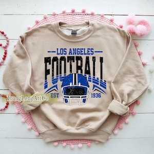 Vintage Los Angeles Football Sweatshirt, Los Angeles football shirt, Los Angeles Football Fan Tee, Los Angeles t-shirt, Game Day apparel