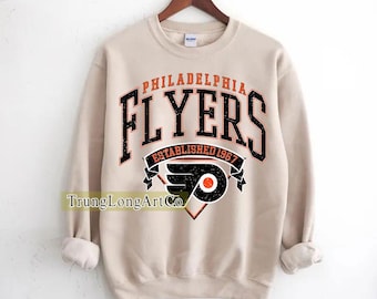Philadelphia Flyers Sweatshirt Crewneck, Vintage Flyers shirt, Philadelphia Hockey Fan shirt, Hockey Tee, Flyers Sweatshirt
