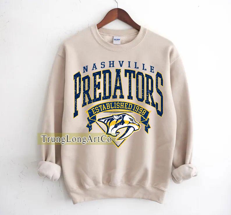 Sweat NHL Femme Nashville Predators - Bleu, Taille L - Occasion Honduras