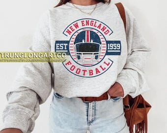 New England Football Sweatshirt,New England Game Day Shirt,New England Shirt,Sunday Football Shirt,Trendy New England Football Fan Shirt