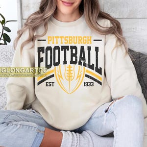 Vintage style Pittsburgh Football sweatshirt, Football shirt, Pittsburgh football Crewneck tshirt, Game day Football,American football tee