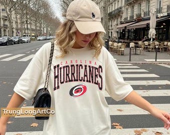 arolina Hurricanes Comfort Colors 1717 T-Shirt, Vintage Hockey Graphic Tee, Carolina Hockey Fan Shirt, Game Day Gift for Hockey Lovers