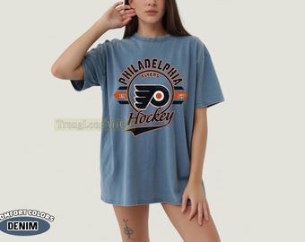 Comfort Colors® Philadelphia Flyers Hockey T-Shirt, Game Day Flyers Shirt, Soft Vintage Hockey T-Shirt