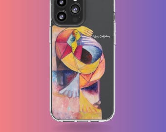 Künstlerische stilvolle abstrakte inspirierte Tough Iphone, Samsung Handyhülle, Malerei Handyhülle, Einzigartige Handyhülle Geschenk für Kunstliebhaber