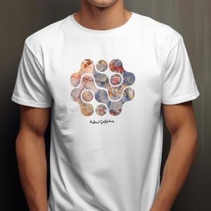 Collage and Geometry Art T-Shirt, Abstract Design, Unique Abstract Painting Tshirt, Colorful Modern Art Tshirt, Unique Gift for Art Lovers