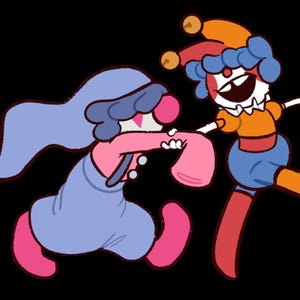 Clown Duo Regular Size Sticker
