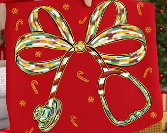 Verpleegkundige strik png, strik png, kerstmis png, verpleegkundige kerst png, vrolijke verpleegkundige png, sublimatie ontwerpen, cadeau voor verpleegkundige png, verpleegster coquette