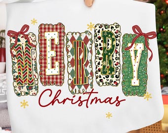 Preppy Merry Christmas Png, Coquette Christmas Png, Christmas Tree Png, Christmas Shirt Design, Christmas Girly Png, Digital Download