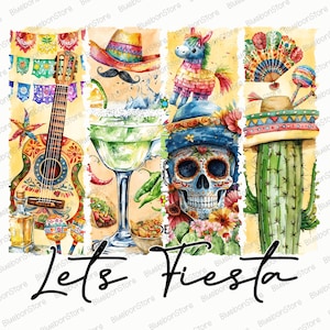 Lets Fiesta Png, Trendy Cinco De Mayo Png, Fiesta Party Png, Cinco De Mayo Png, Summertime Png, Mexican Party Png, Fiesta Sublimation Design