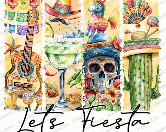 Fiesta PNG, Cinco de Mayo de moda PNG, Fiesta PNG, Cinco de Mayo PNG, Verano PNG, Fiesta mexicana PNG, Diseño de sublimación de fiesta