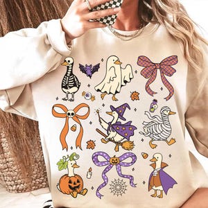Spooky Goose Png, Halloween Goose Sublimation, Cute Witch Duck, Funny Ghost Goose Png, Witchy Vibes Png, Skeleton Duck Png, Silly Goose Png
