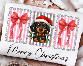 Christmas Dachshund Png, Merry Christmas Dachshund Dog PNG, Xmas Dachshund png, Christmas Holiday Pet Png, Dog Lover Shirt Design